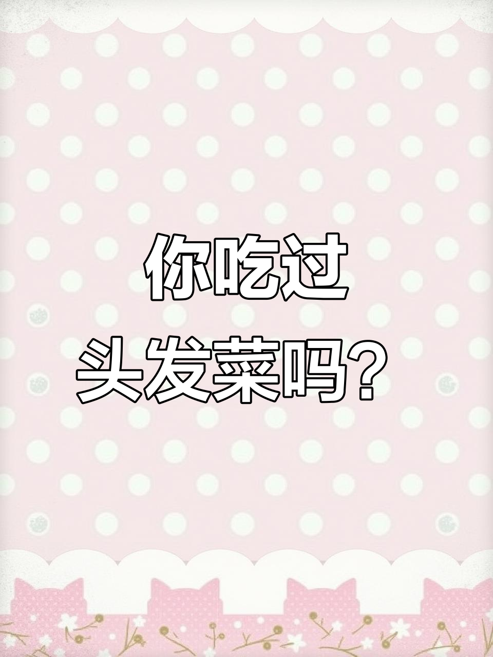 甘肃宁夏特产“头发菜”,竟然是这样吃的!