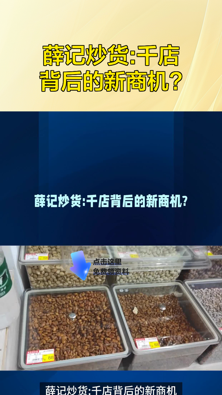 薛记炒货:千店背后的新商机?