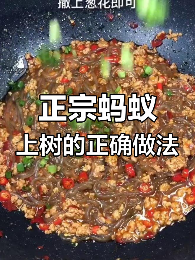 做了多年蚂蚁上树,原来做法错了!这才是正宗的蚂蚁上树