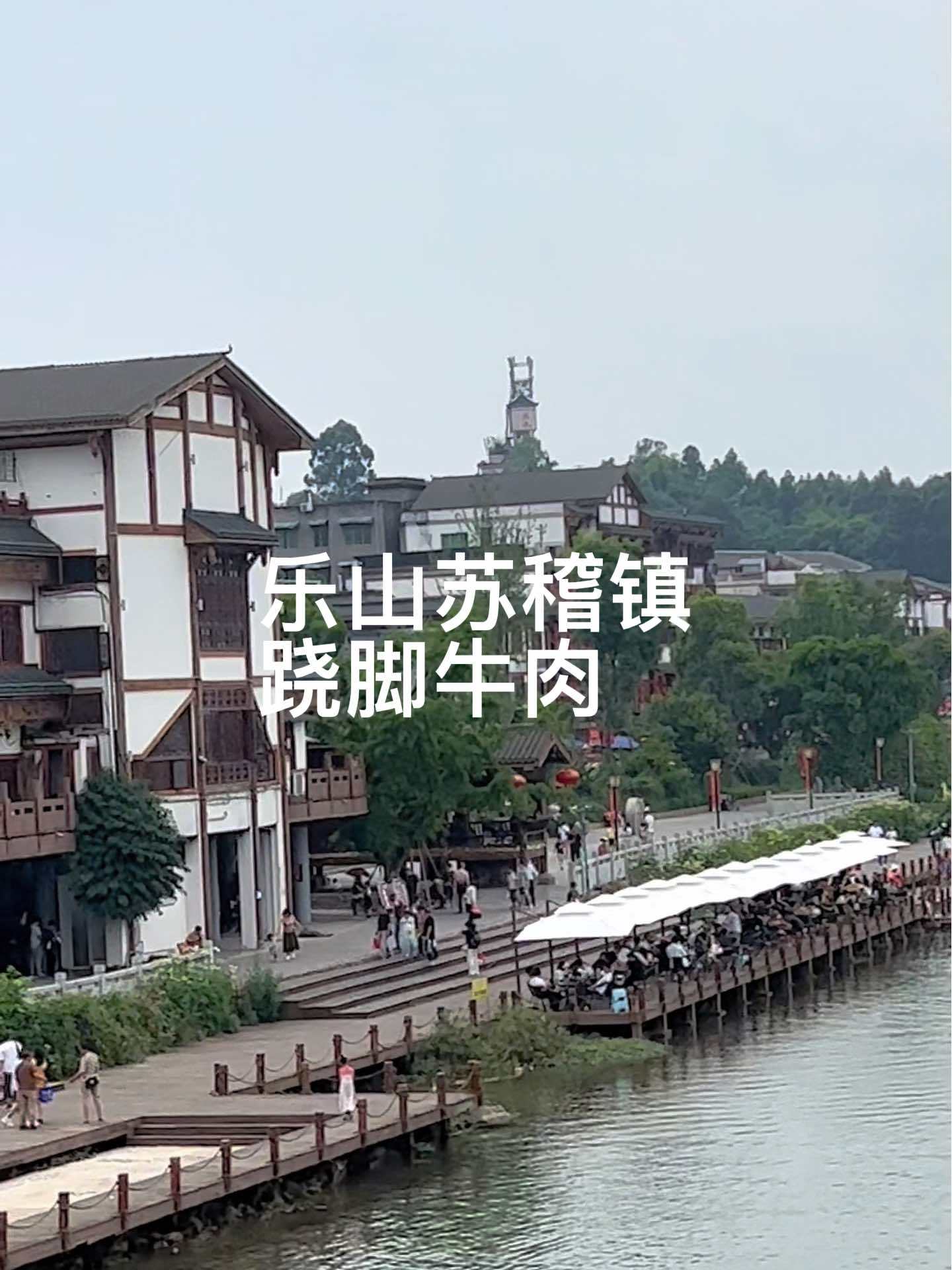 乐山苏稽镇,因为跷脚牛肉而闻名,我是第一次品尝,和简阳羊肉汤做法很相似。我的旅行日记 乐山