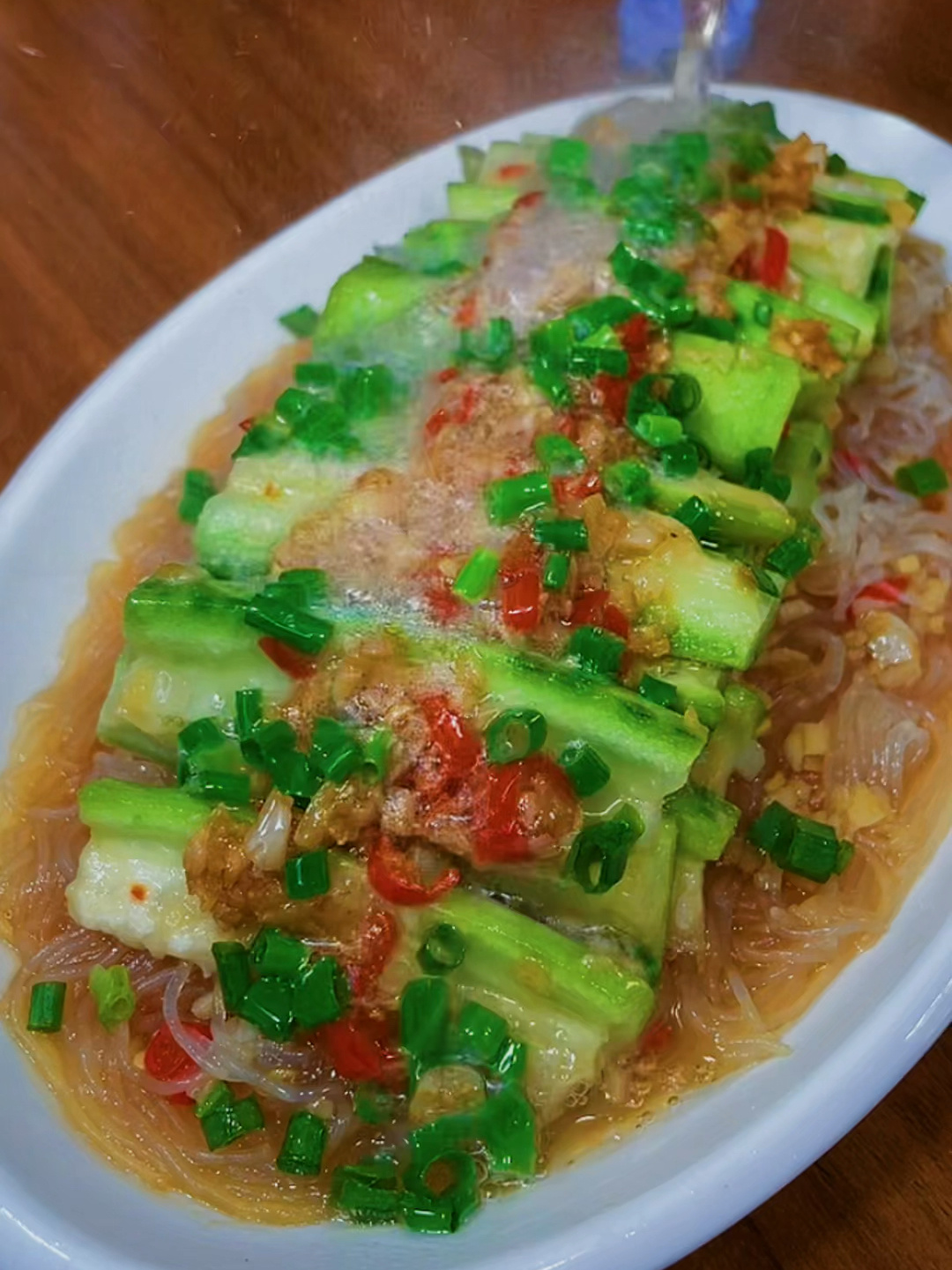 蒜蓉丝瓜蒸粉丝