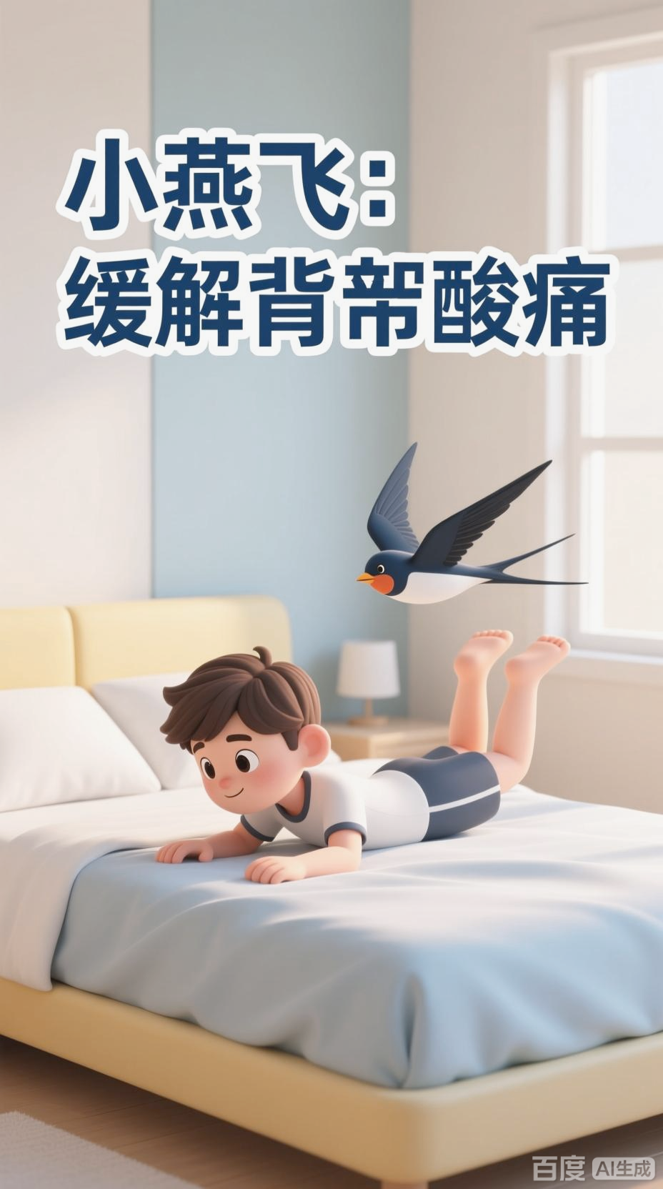 背部酸痛？小燕飞动作来缓解