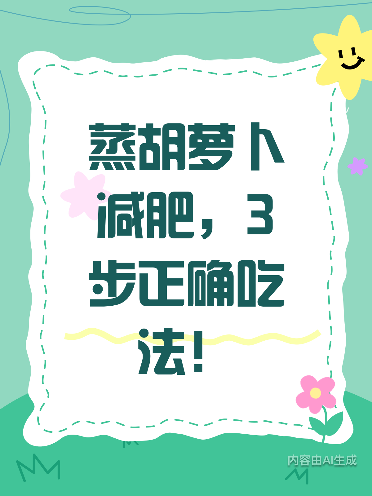 蒸胡萝卜减肥?3步吃出好身材!