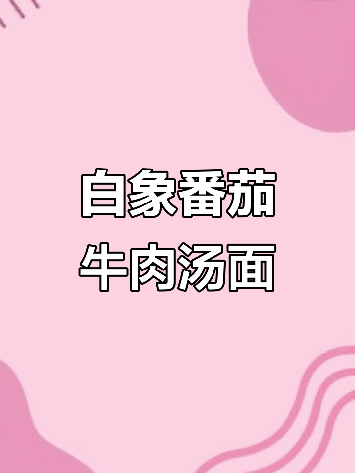 番茄牛腩汤面,白象挂面的绝妙搭配