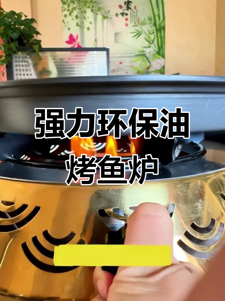 环保油烤鱼炉,火力强劲不粘锅底