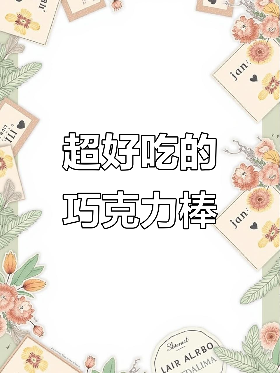 香浓巧克力棒,酥脆不腻,六十根独立包装超方便