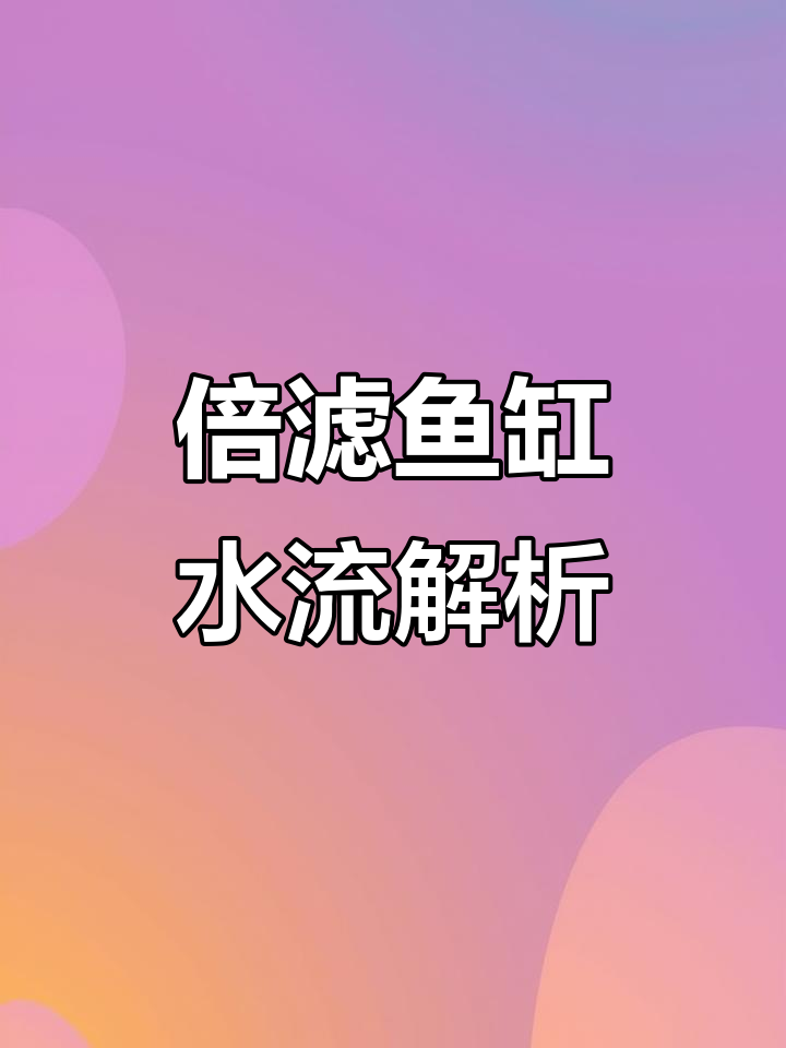 彻朗背滤鱼缸走水原理揭秘,如何让过滤更强大