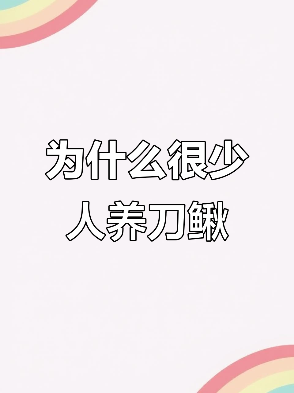 刀鳅鱼为何罕见养殖?价格高却难寻,背后原因竟是这些