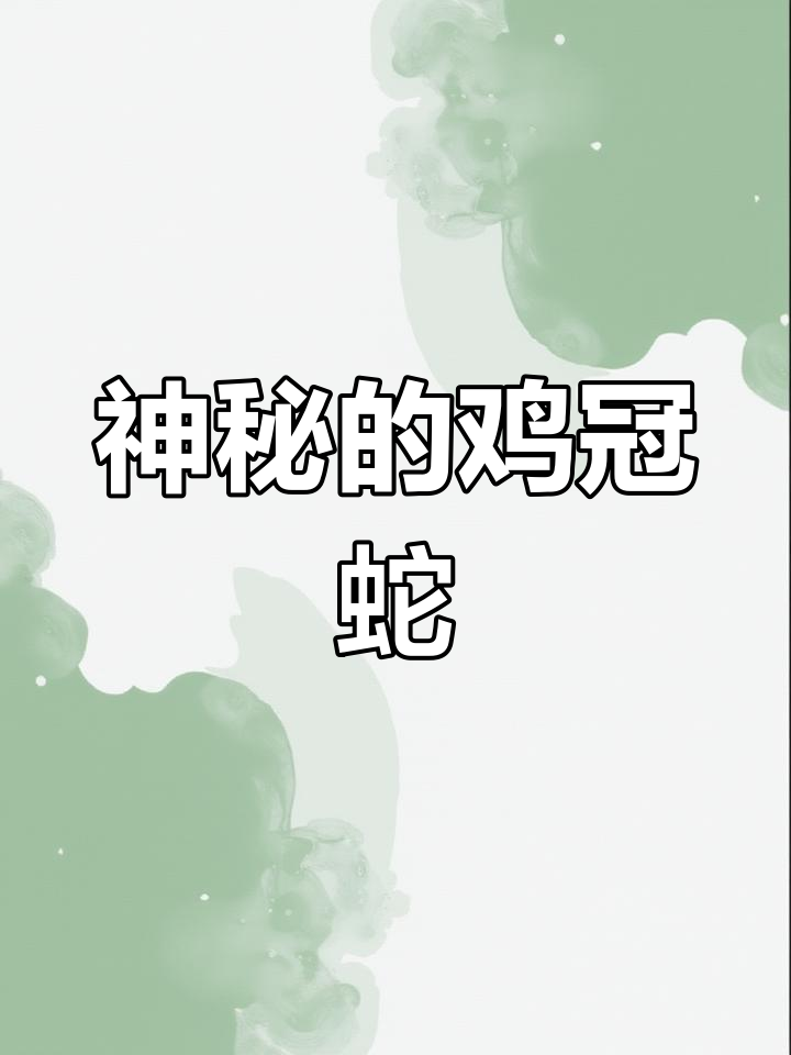老人传说中的“鸡冠蛇”,真有这种神秘生物吗?