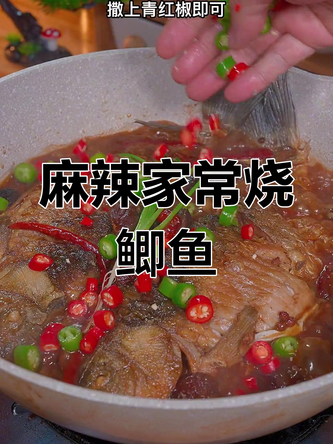 家常麻辣烧鲫鱼,鲜香十足下饭必备
