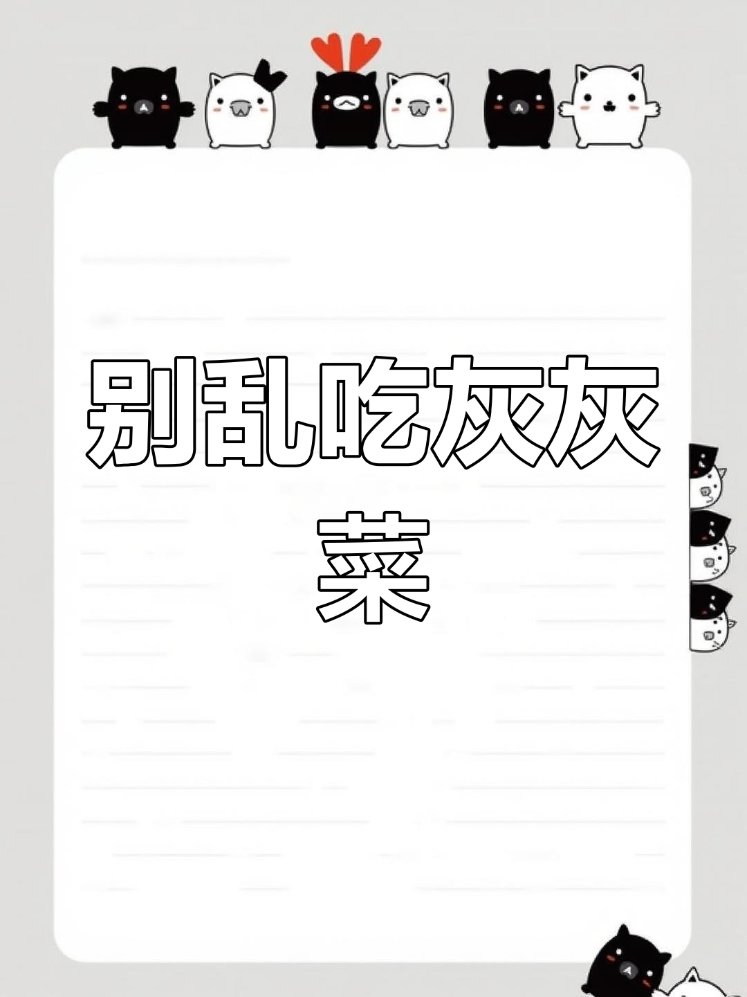灰灰菜虽是野味,但别乱吃!了解它的正确食用方法