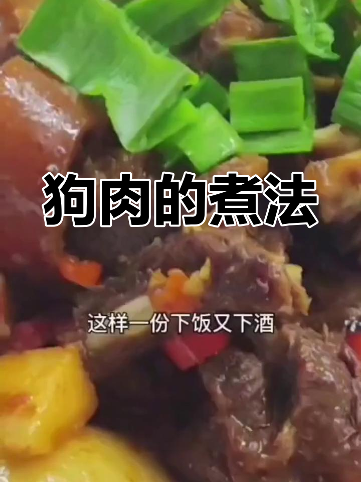 香料炖狗肉的做法