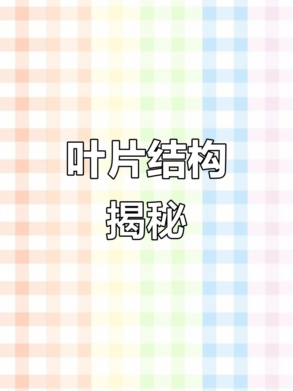 叶片由表皮、叶肉和叶脉组成，了解结构更懂植物！