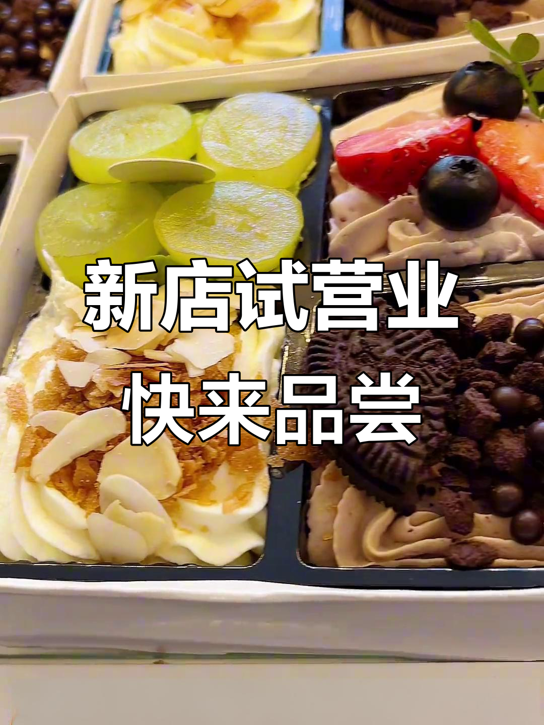 驻马店新蛋糕店试营业,戚风、蓝莓小蛋糕等你来尝