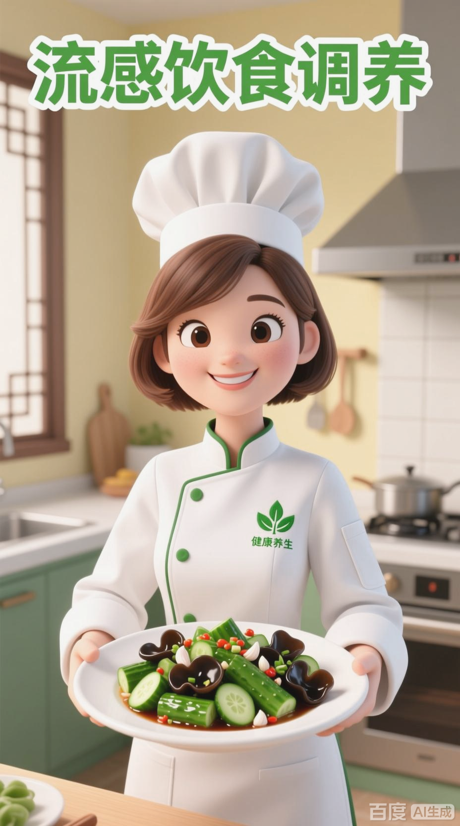 流感饮食调养,凉拌黄瓜木耳