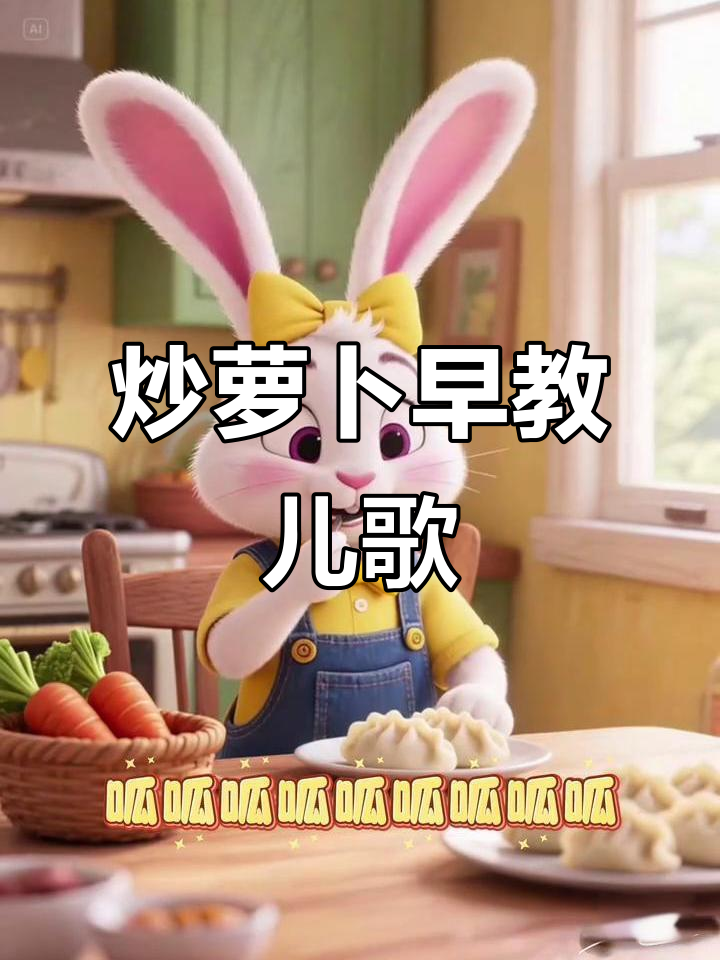 炒萝卜儿歌，切菜包饺子一起学！