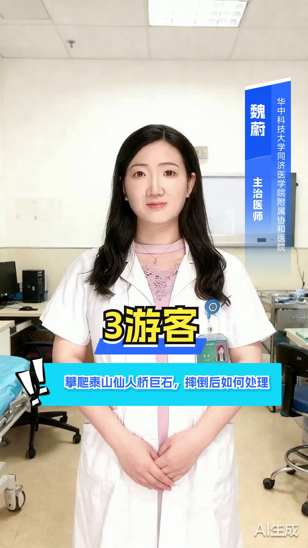 3游客攀爬泰山仙人桥巨石,摔倒后皮肤裂伤如何正确处理