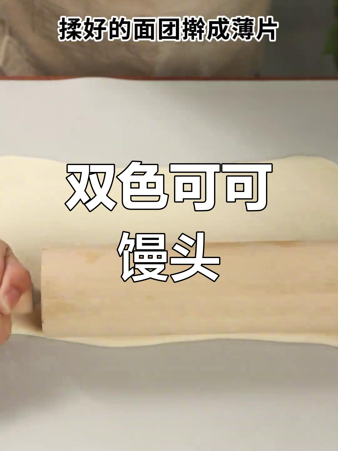 巧克力双色馒头,简单又美味