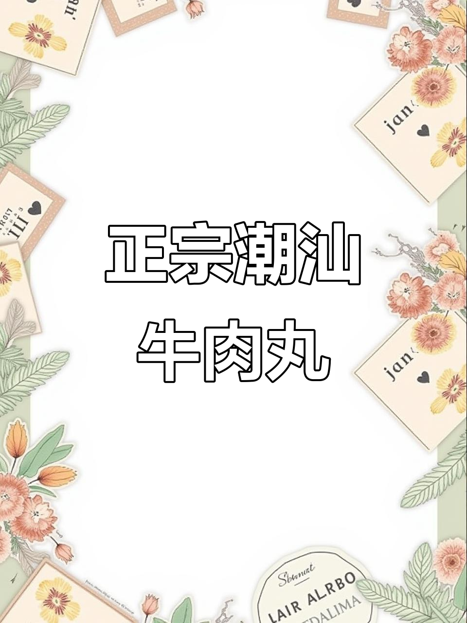 潮汕牛肉丸,Q弹爆汁让人无法抗拒!
