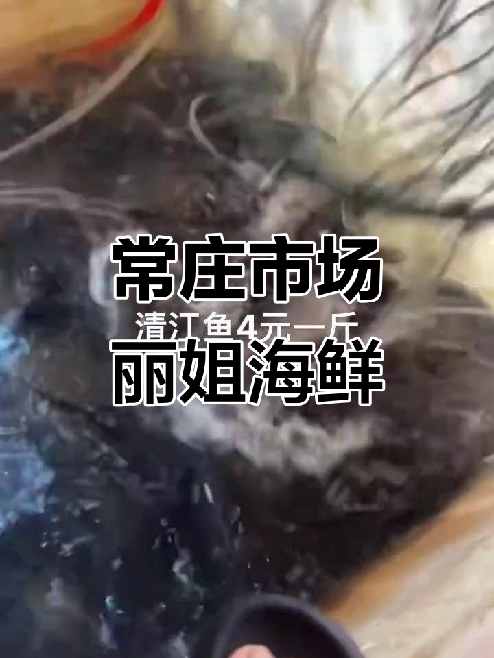 襄县常庄市场丽姐海鲜店,清江鱼四元超值美味