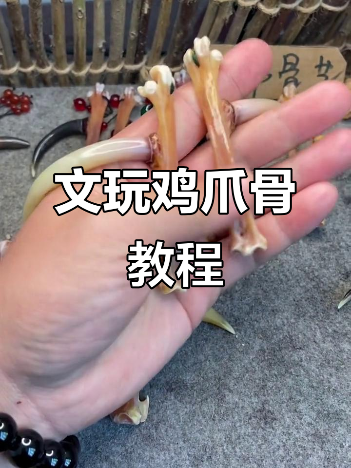鸡爪骨文玩制作揭秘,如何挑选霸王鸡腿蹬子