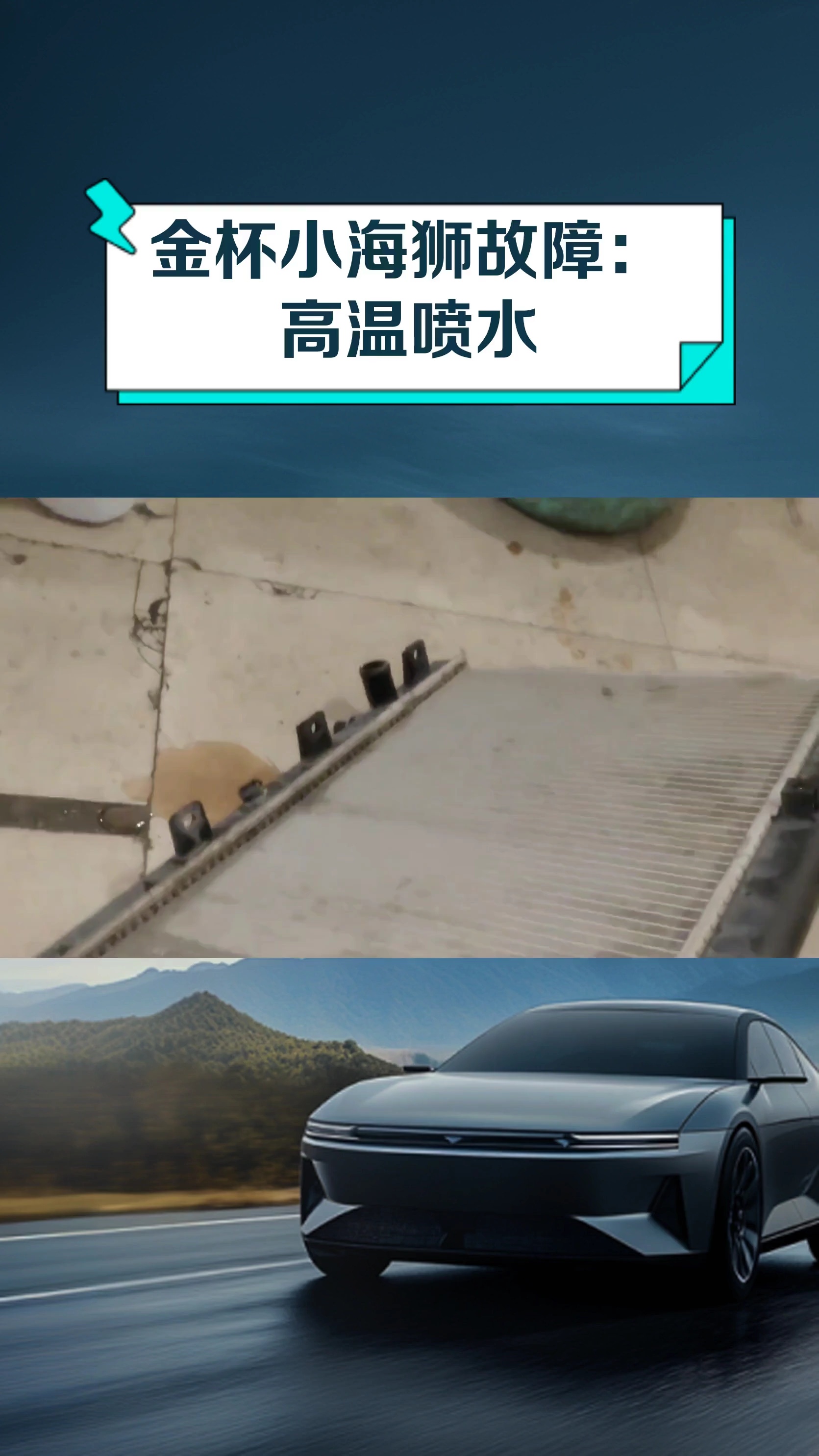 金杯小海狮故障:高温喷水