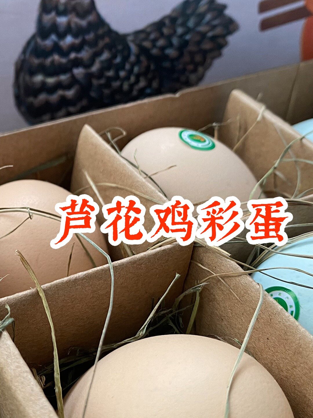 48小时慢产蛋,含更多卵磷脂,芦花鸡蛋