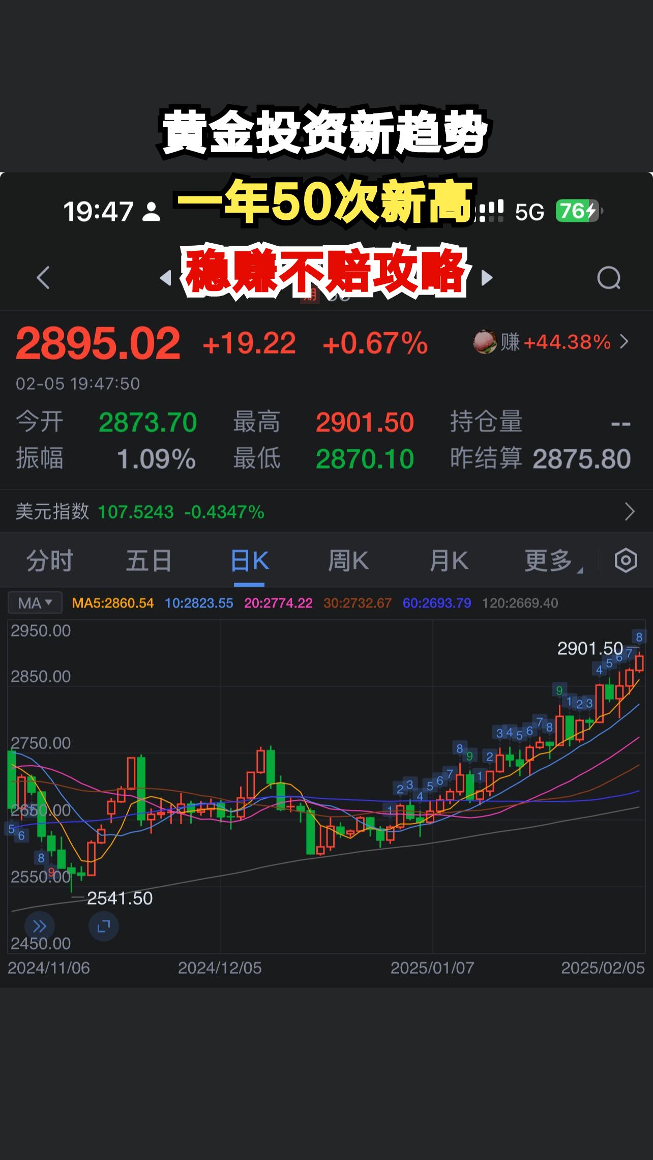 黄金投资一年50次新高，如何稳赚不赔？