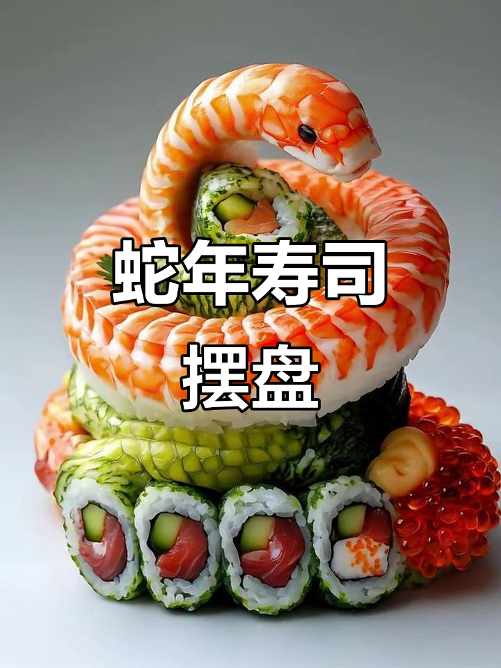 2025蛇年寿司创意摆盘，美味与艺术完美结合