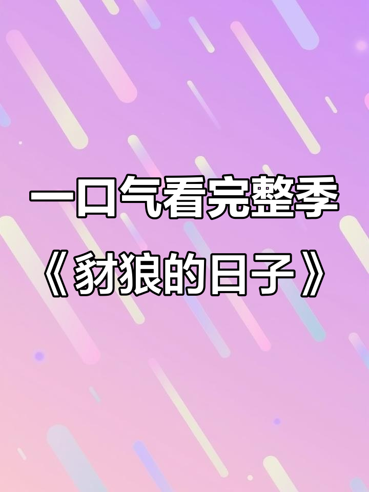 一口气看完整季《豺狼的日子》