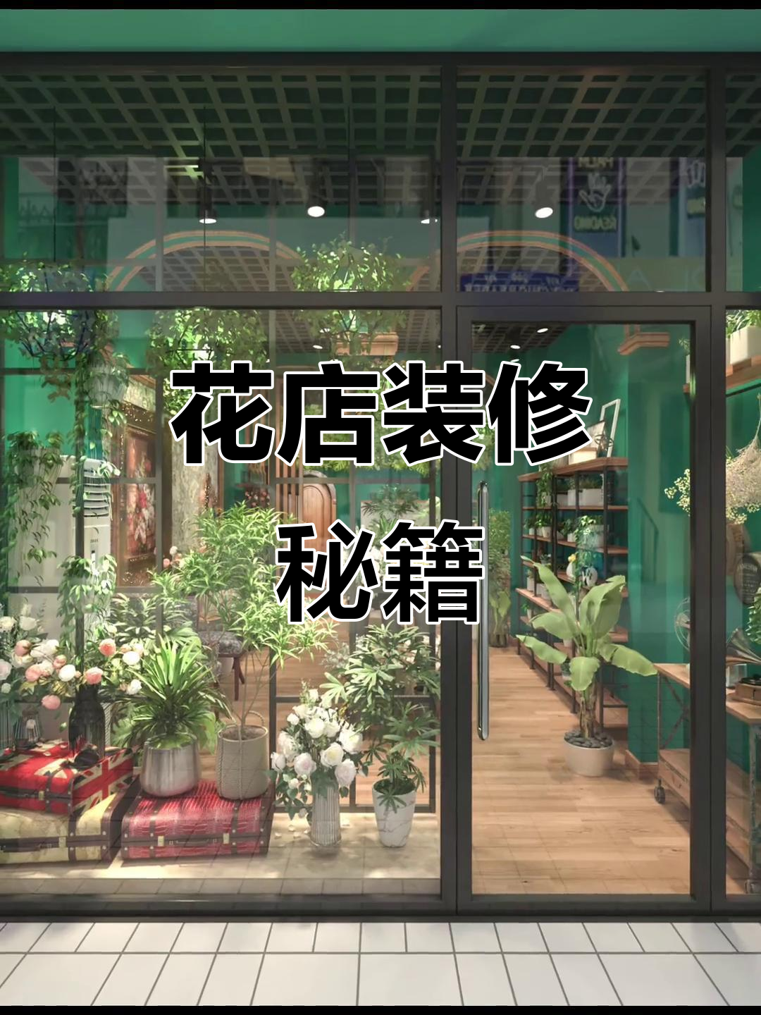 2万预算,70平米花店装修设计,简约风格你喜欢吗?