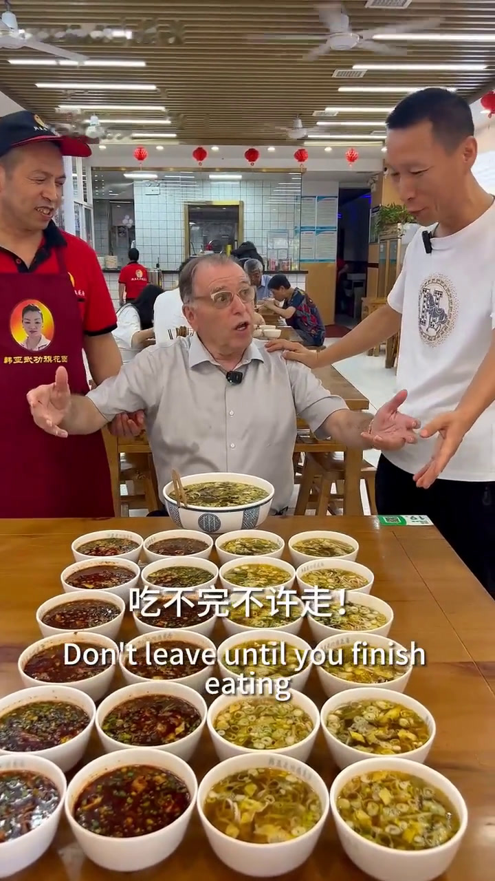 吃不完！吃不完！根本吃不完，老外第一次被这种气势折服了！陕西特色面食武功旗花面 Peter