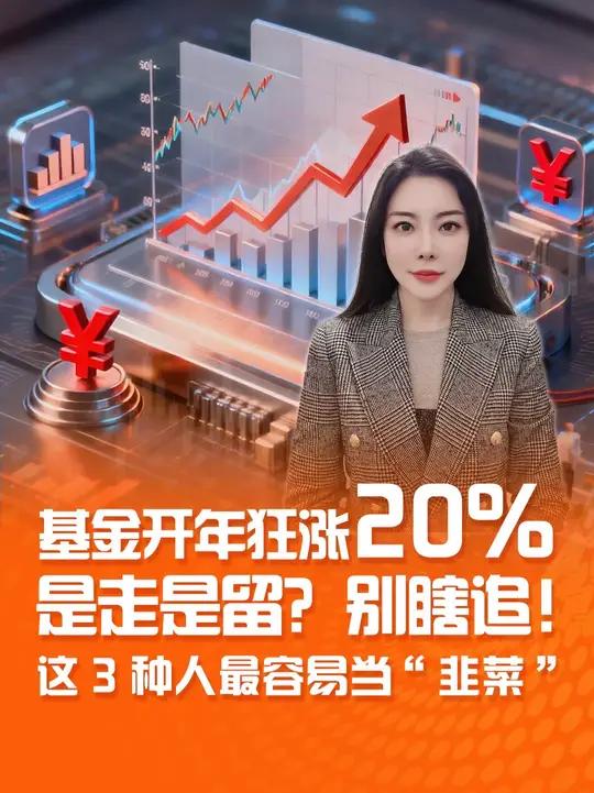 基金开年狂涨20%！是走是留？别瞎追！这3种人最容易当“韭菜” #A股