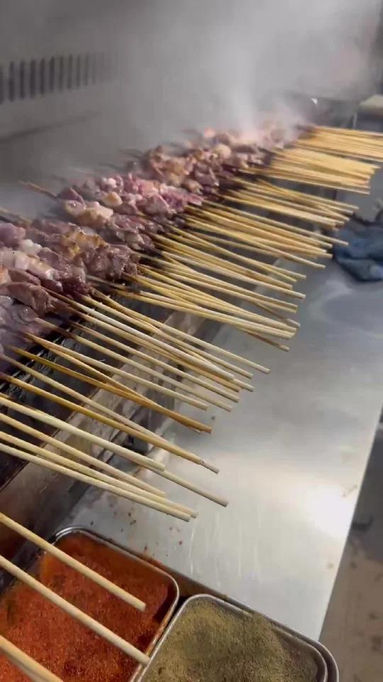 新疆烤羊肉串+新疆孜然