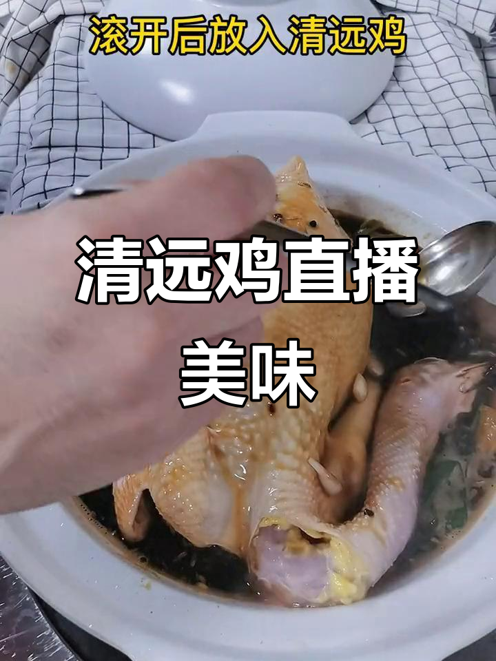 想吃正宗清远鸡?直播间等你来尝!