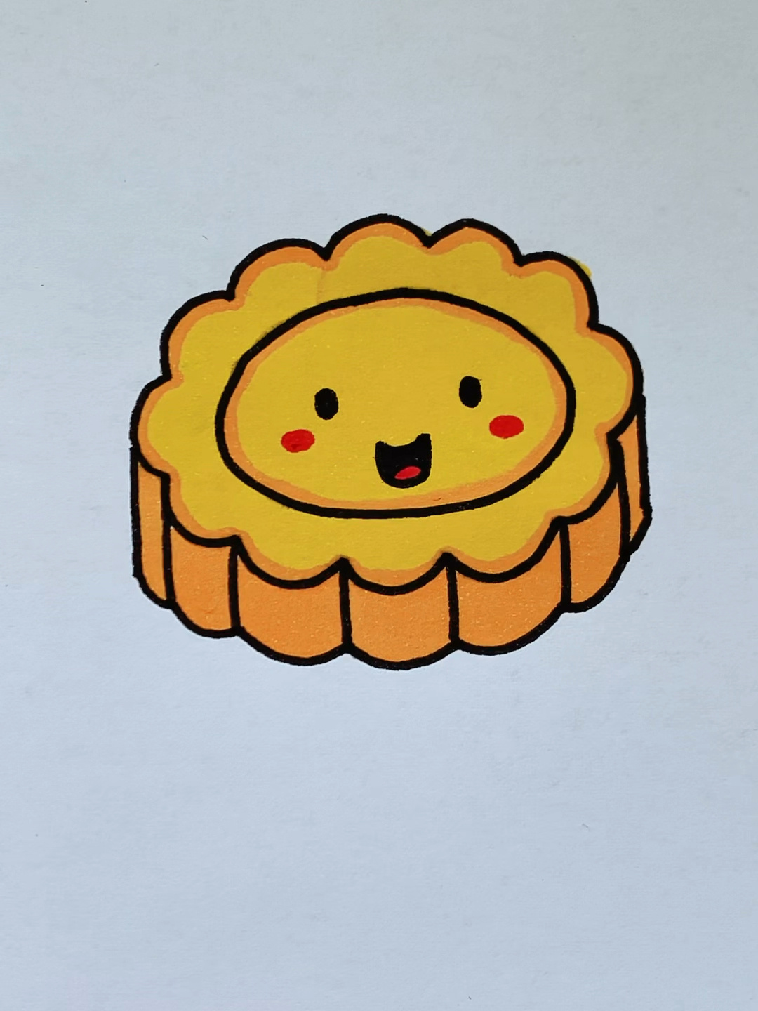 月饼简笔画