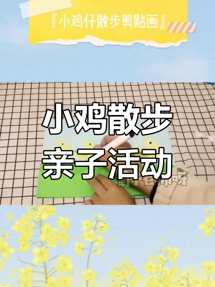 小鸡散步亲子游戏,停课不停学,乐趣多多