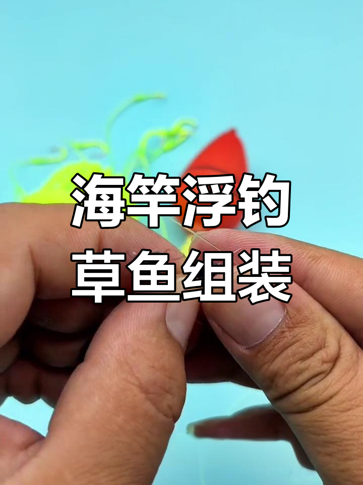 海竿浮钓草鱼装备组装技巧,轻松搞定!