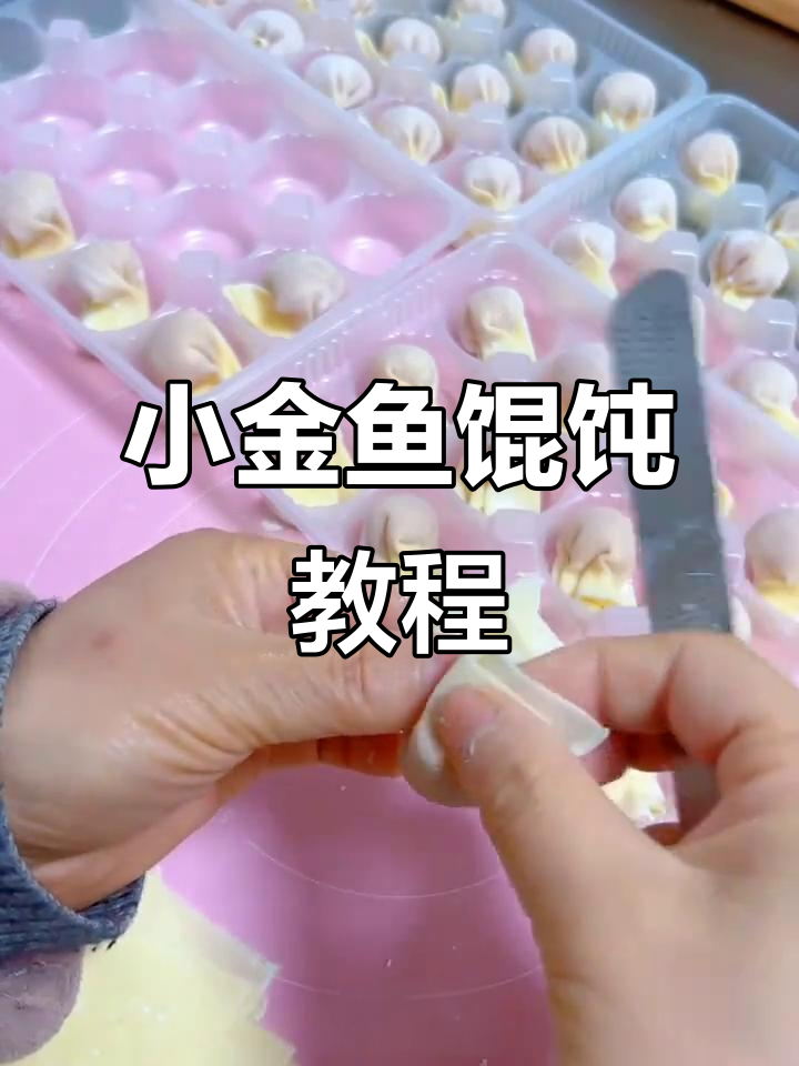 简单三步学会小金鱼馄饨包法,零添加纯手工制作
