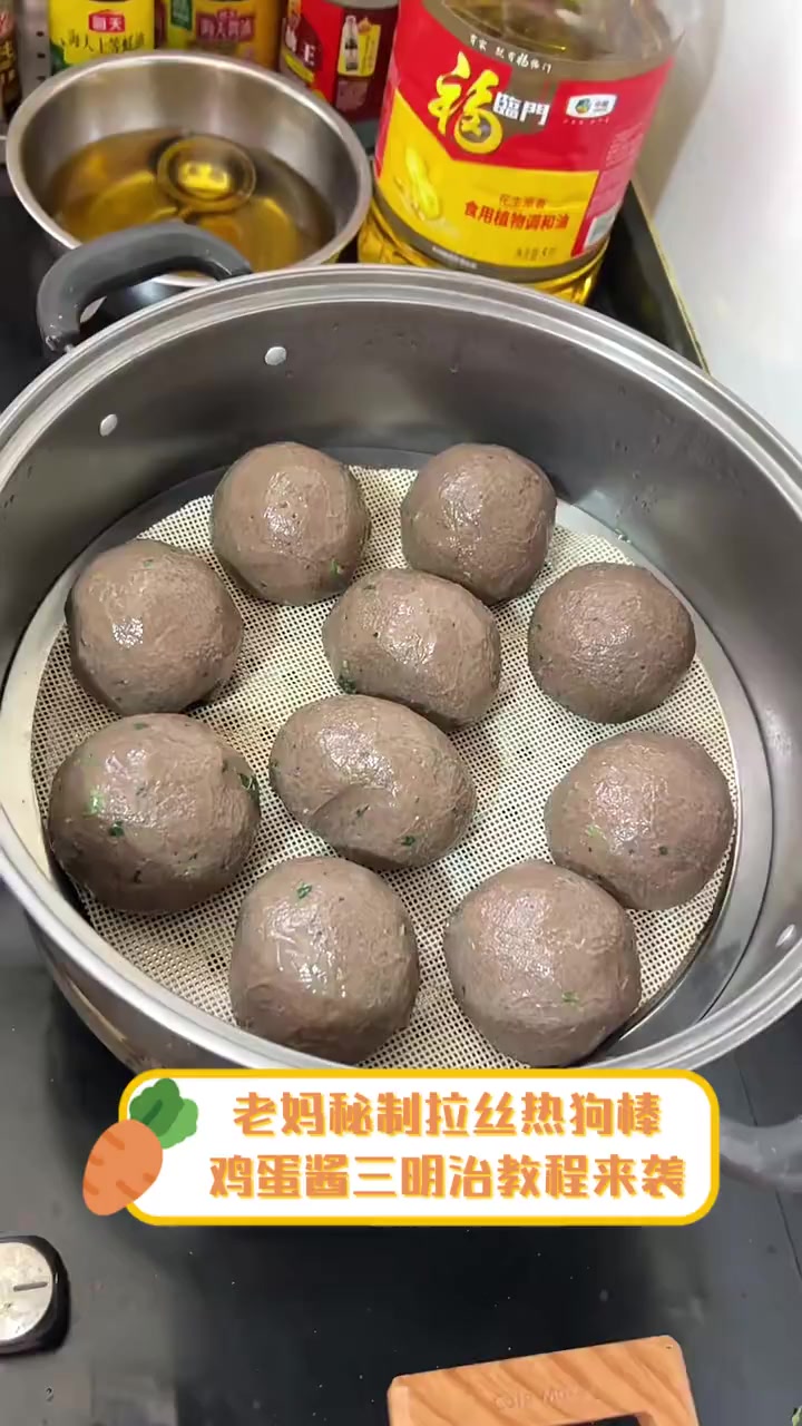 老妈秘制拉丝热狗棒,鸡蛋酱三明治教程来袭