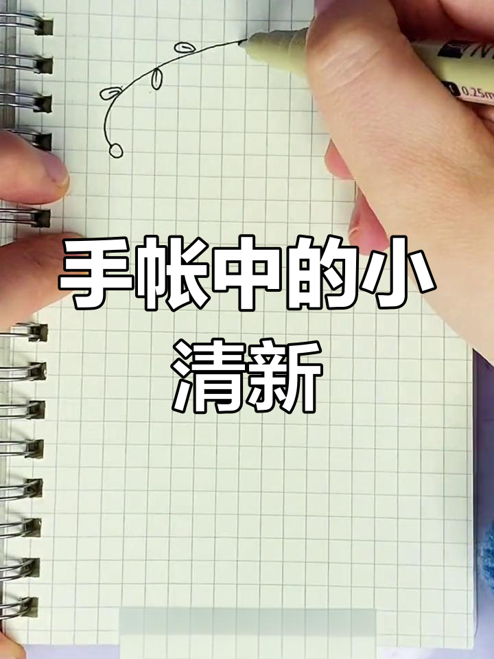 简单手绘树藤边框,清新装饰