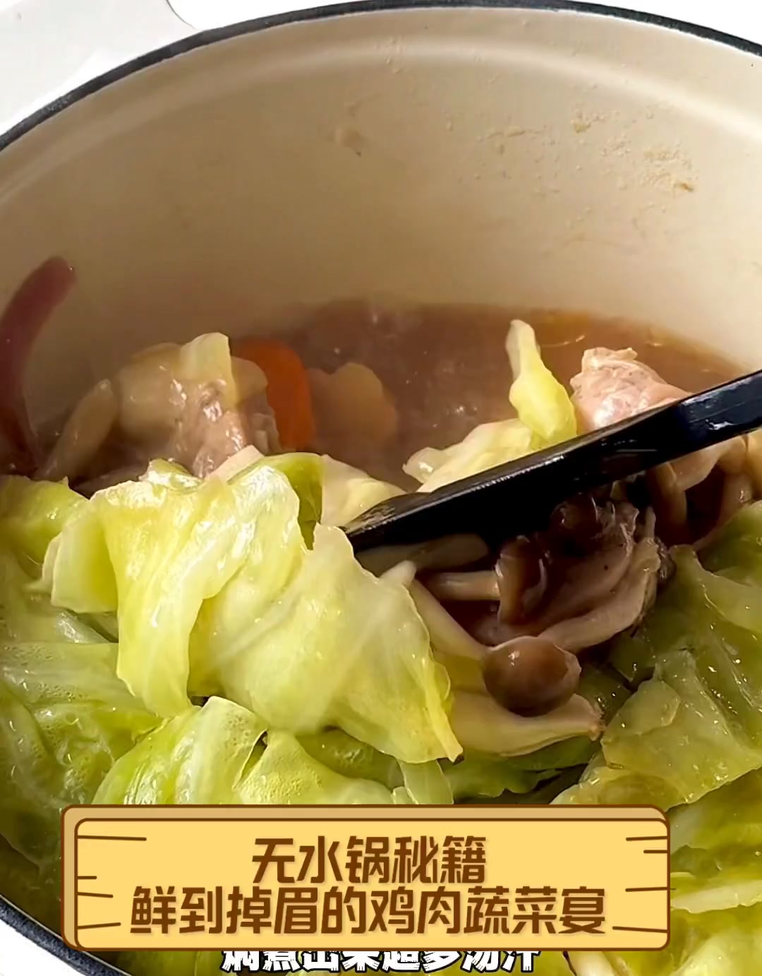 无水锅秘籍,鲜到掉眉的鸡肉蔬菜宴