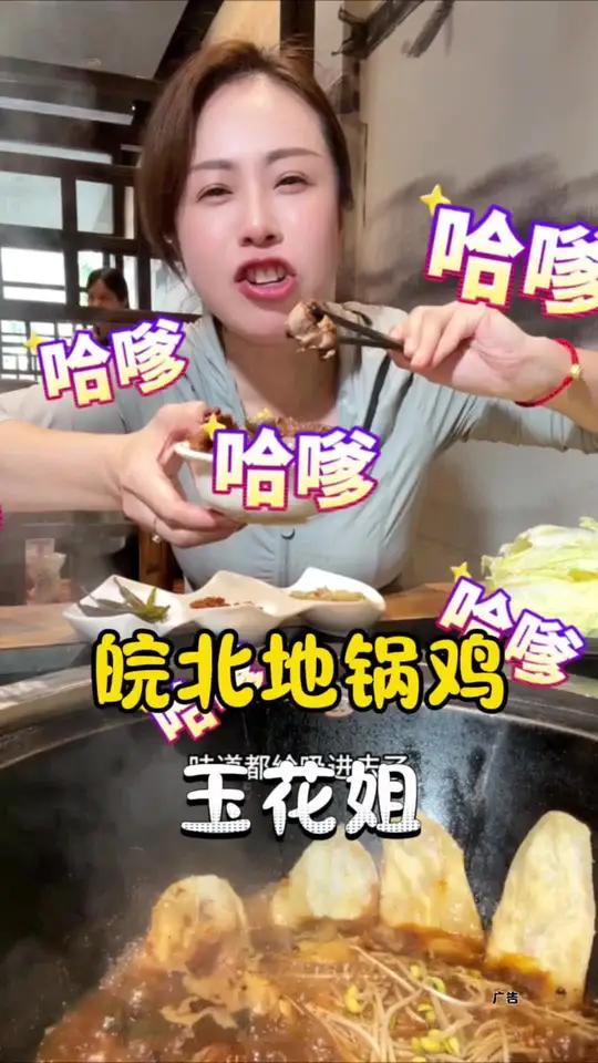 皖北地锅鸡 在杨浦100多吃到了柴火灶的地锅鸡和那个啥鱼,太香了