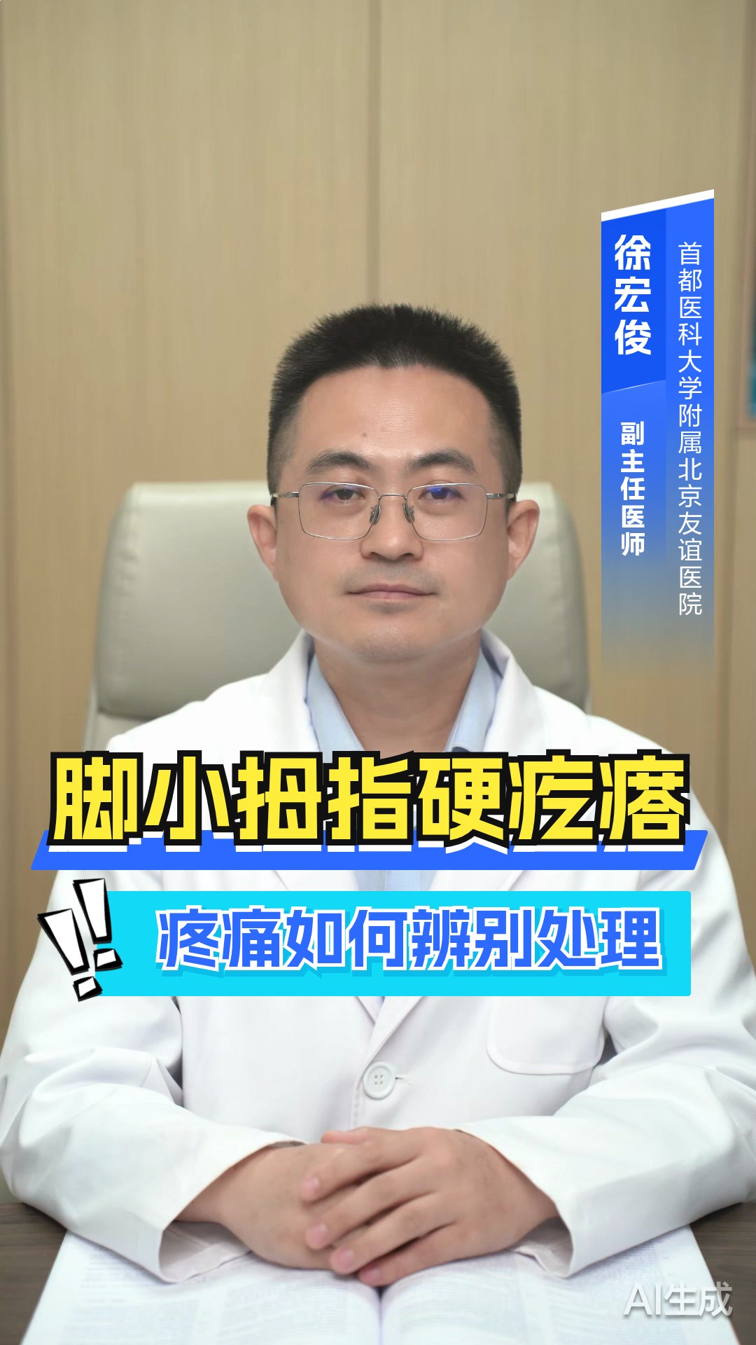 脚上小拇指长了个硬疙瘩像茧很疼