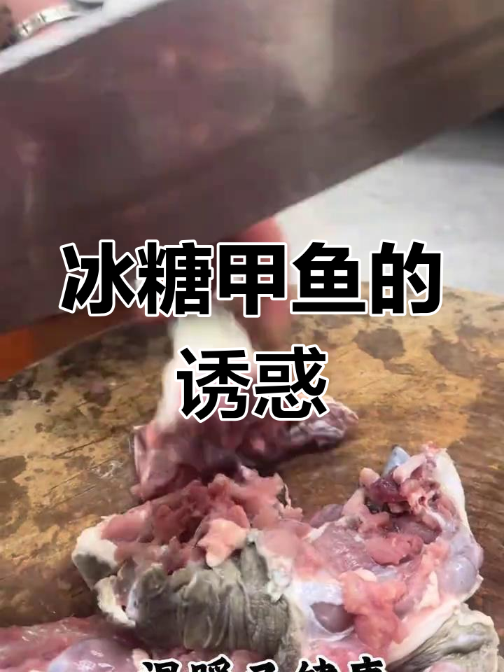 冰糖甲鱼,香气扑鼻,男人下厨,魅力加分!
