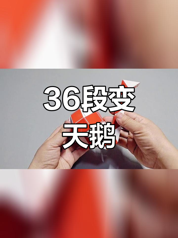 用36段魔尺折天鹅教程