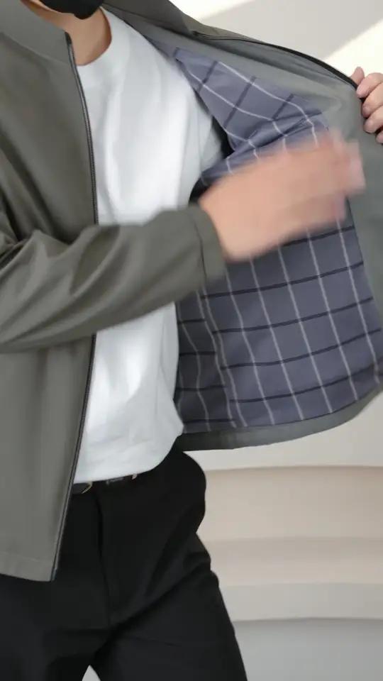 非常适合男人穿的牛奶丝夹克外套,免烫抗皱好打理 品质男装 夹克外套 中老年男装 秋季新品 