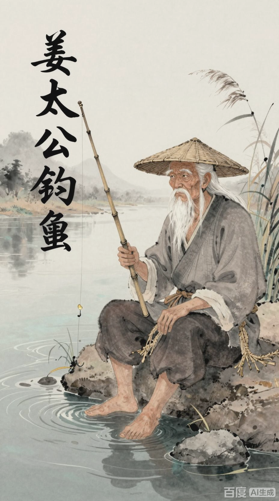 姜太公钓鱼，愿者上钩的传奇