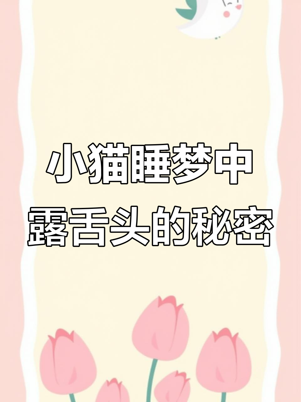 猫咪睡觉吐舌头,原来是这些原因!