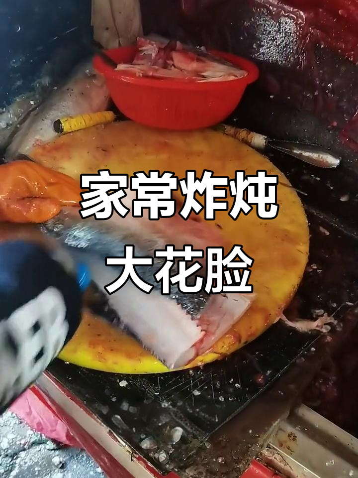十斤大花脸鱼,家常炸炖做法全揭秘